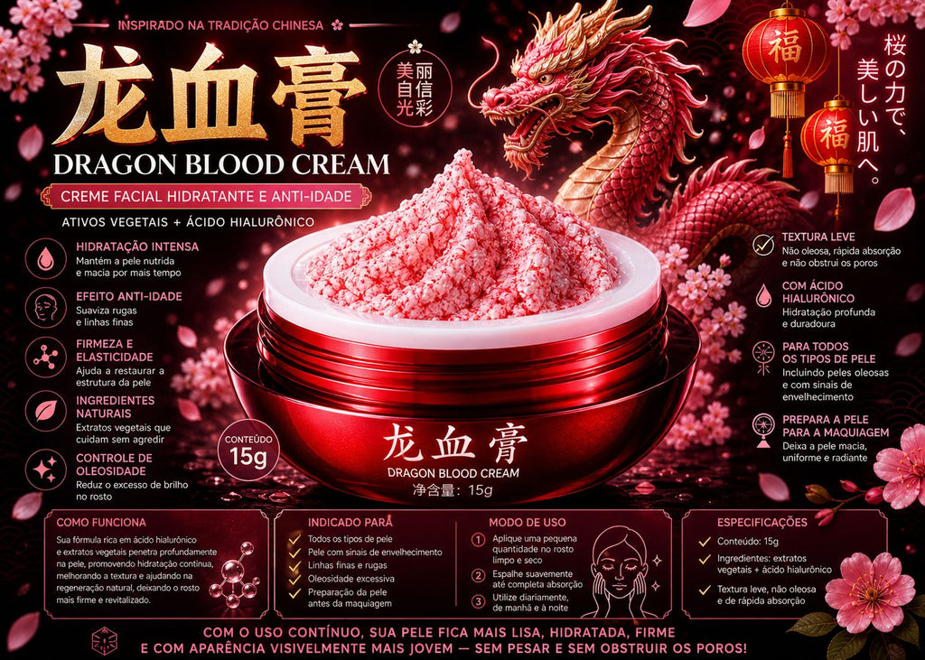 Essência Sangue do Dragão Quente Omelin – Retinol, Placenta Royal e Hidratação