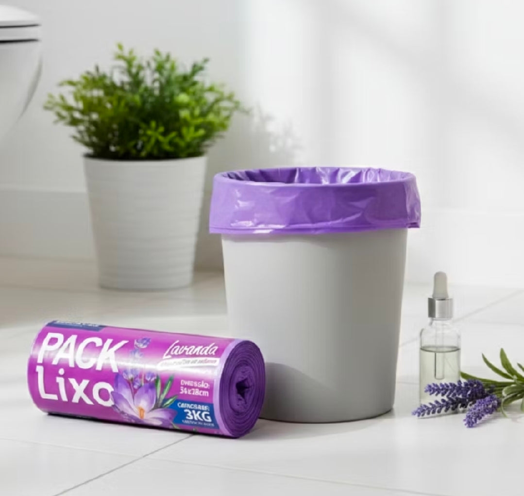 Saco de Lixo Perfumado Lavanda